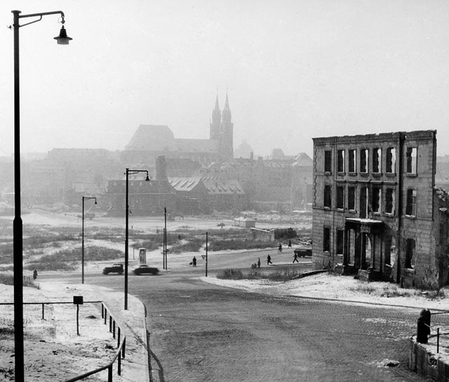 Blick vom Egidienplatz nach Süden, 1952