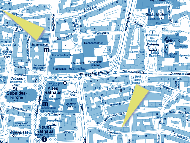 Stadtplan mit Historischem Kunstbunker