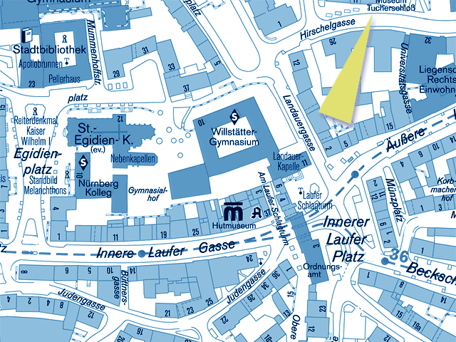 Stadtplan mit Tucherschloss